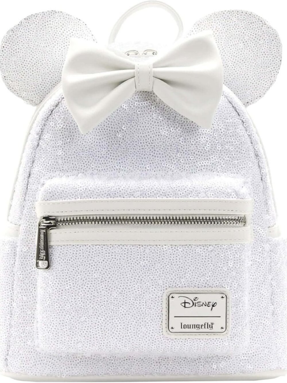 Sequin Minnie Mouse Wedding Shoulder Bag Purse - Women's Double Strap Tote
